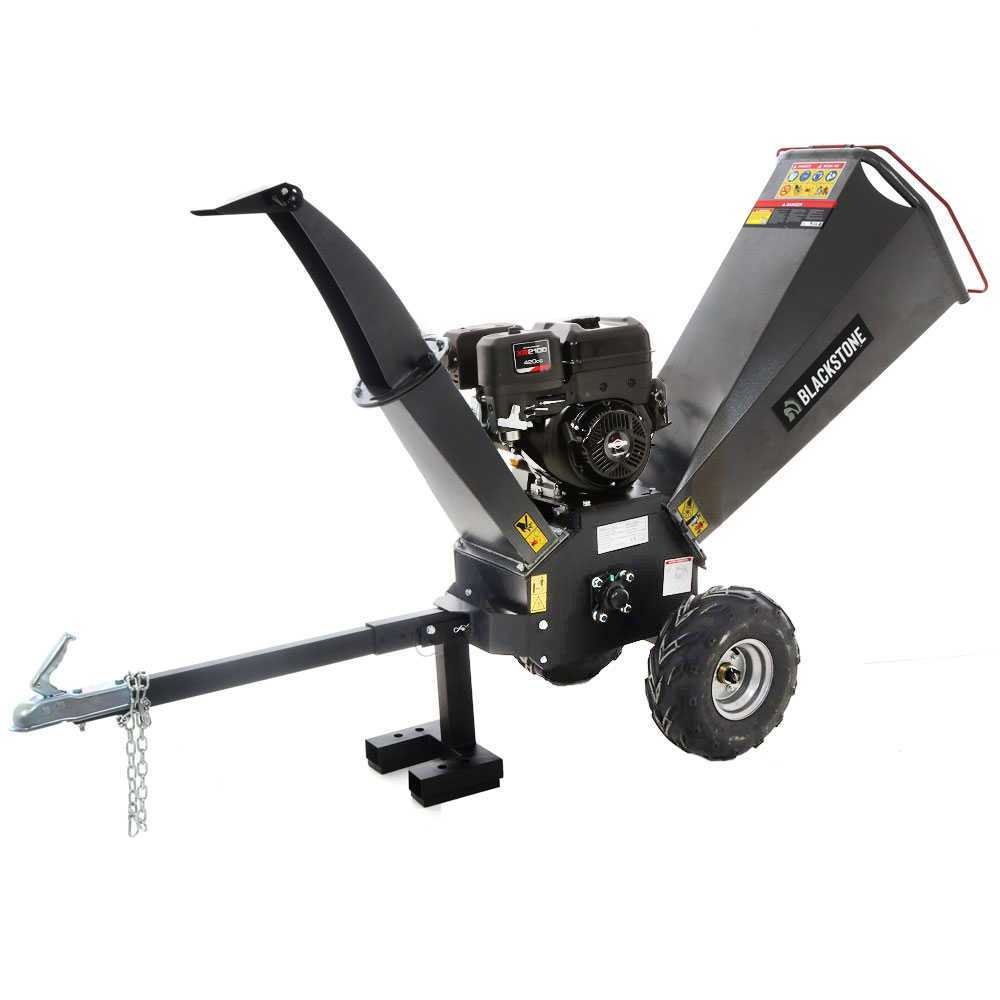 blackstone bc 1500 bse broyeur de branches thermique moteur b&s xr2100 de 13.5 cv