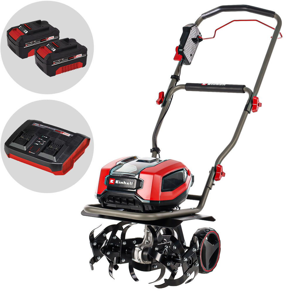 einhell gp cr 36/45 li e bl motobineuse électrique à batterie 36v 2x 18v 4ah