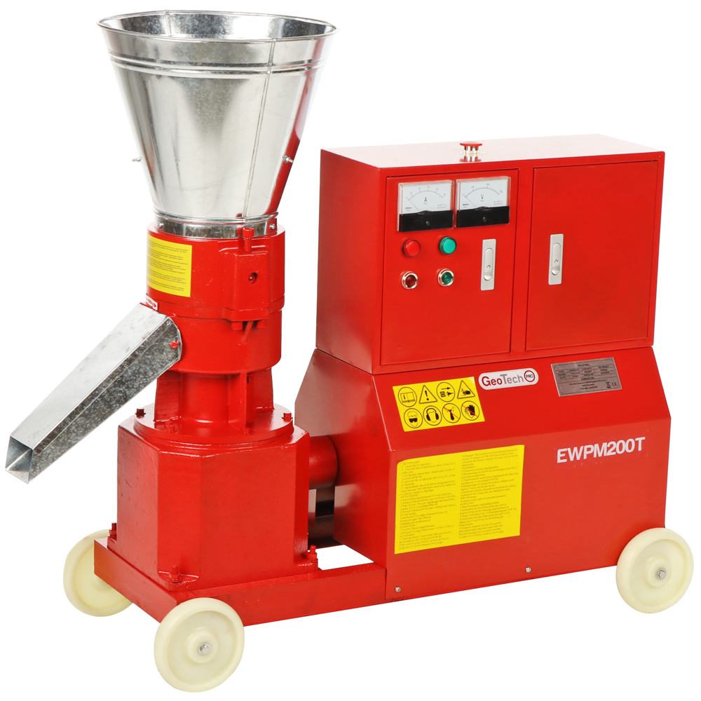 geotech ewpm200t presse à pellets triphasée fabrication de pellets pour le chauffage