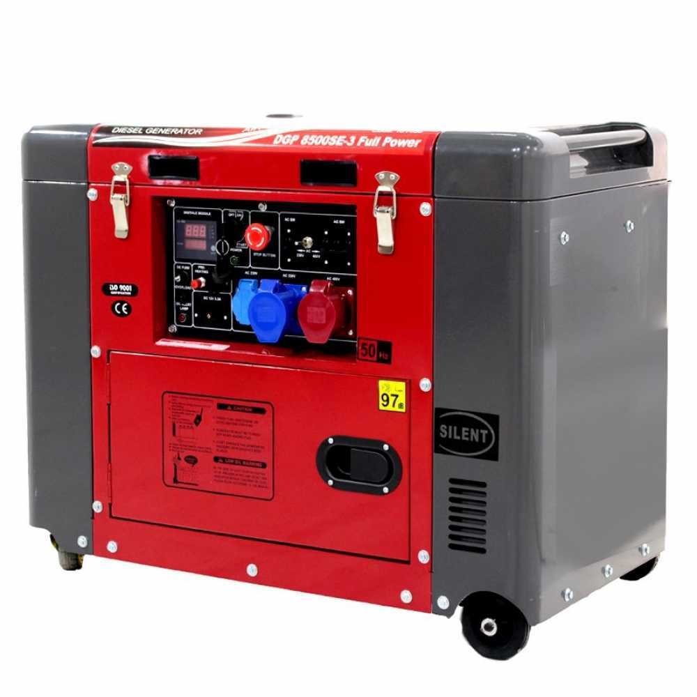 geotech pro dgp8500se 3 groupe électrogène 6 kw fullpower diesel full power dém. électrique
