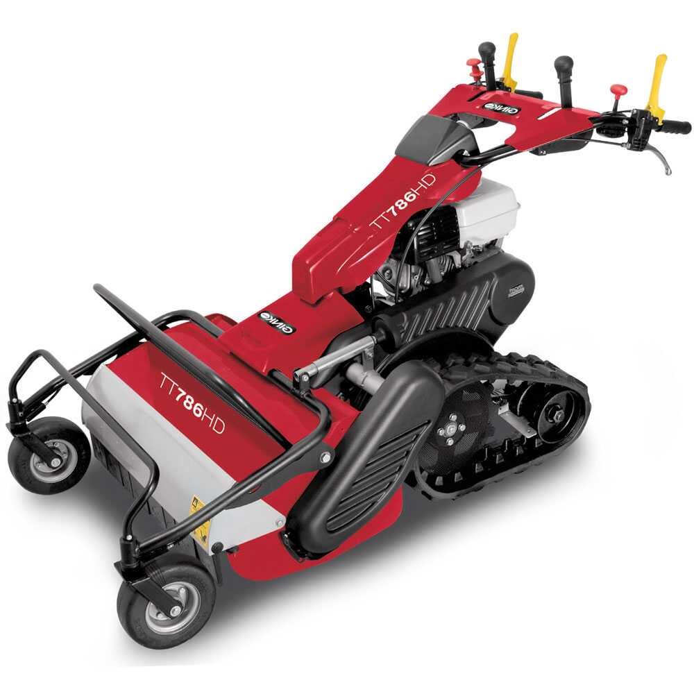 ginko mgm tt 786 hd tondeuse débroussailleuse professionnelle à couteaux sur chenilles honda gx270