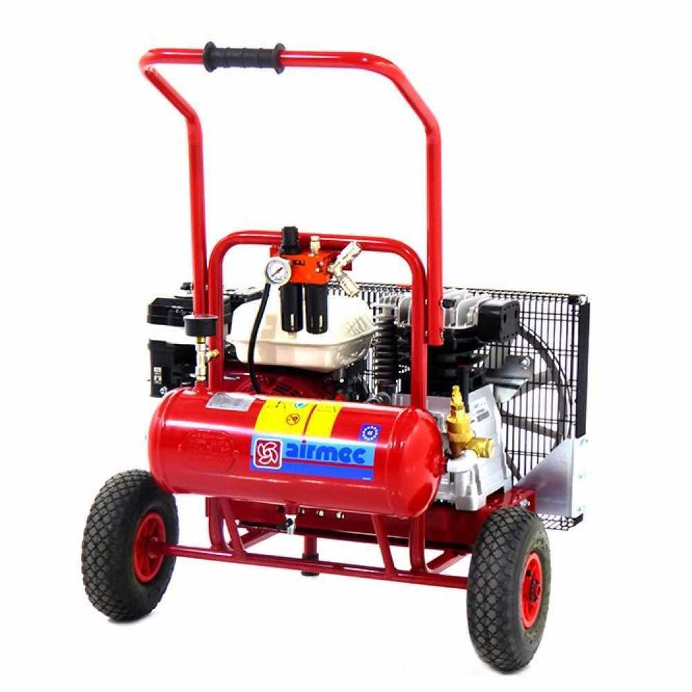 motocompresseur airmec crs 1055/510 (510 l/min) moteur honda gx 160 compresseur