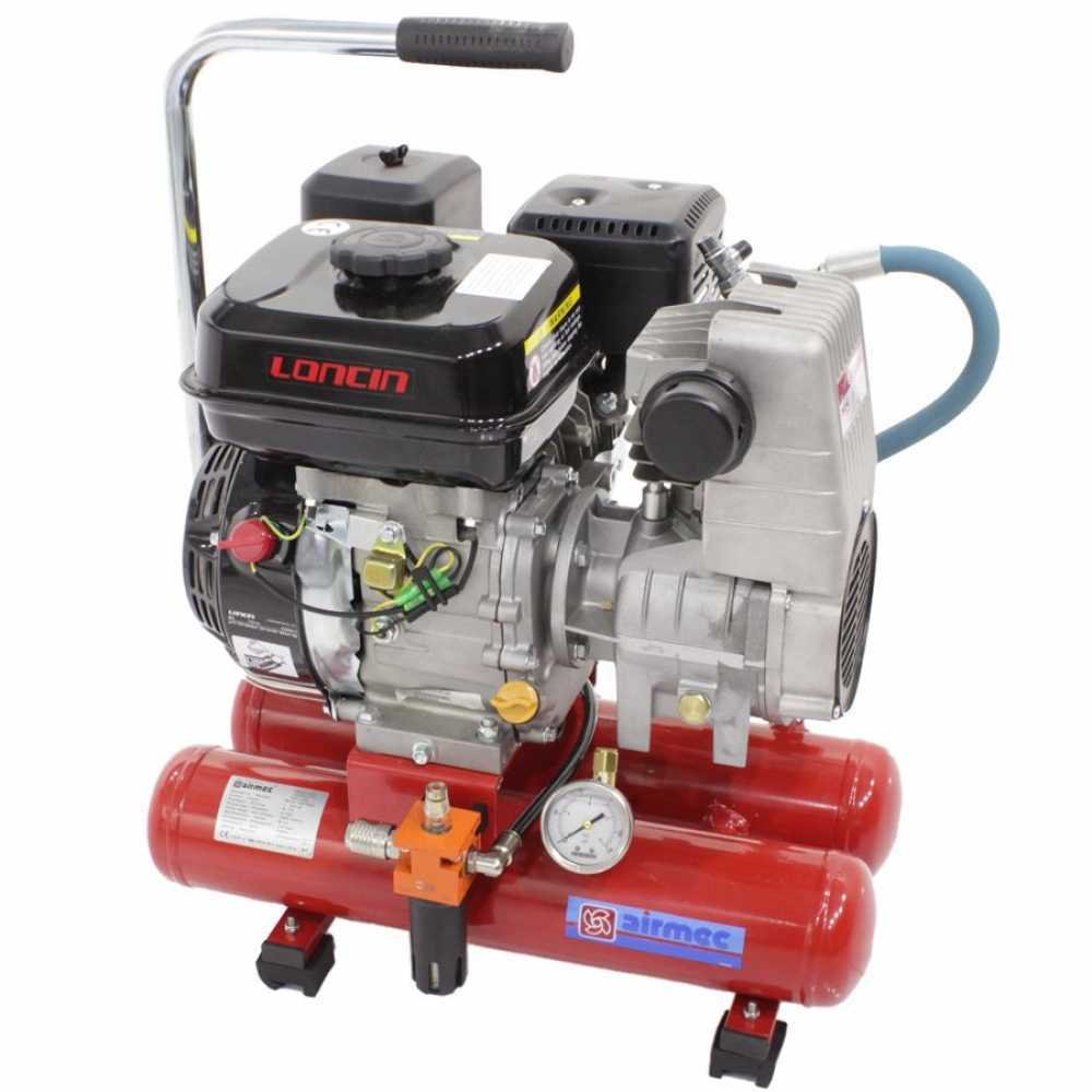 motocompresseur thermique airmec mini 08/260 (260 l/min) loncin 118 cm3 essence