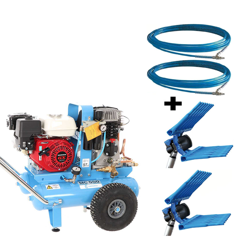 motocompresseur thermique campagnola mc 550 (554 l/min) moteur essence honda gx 200